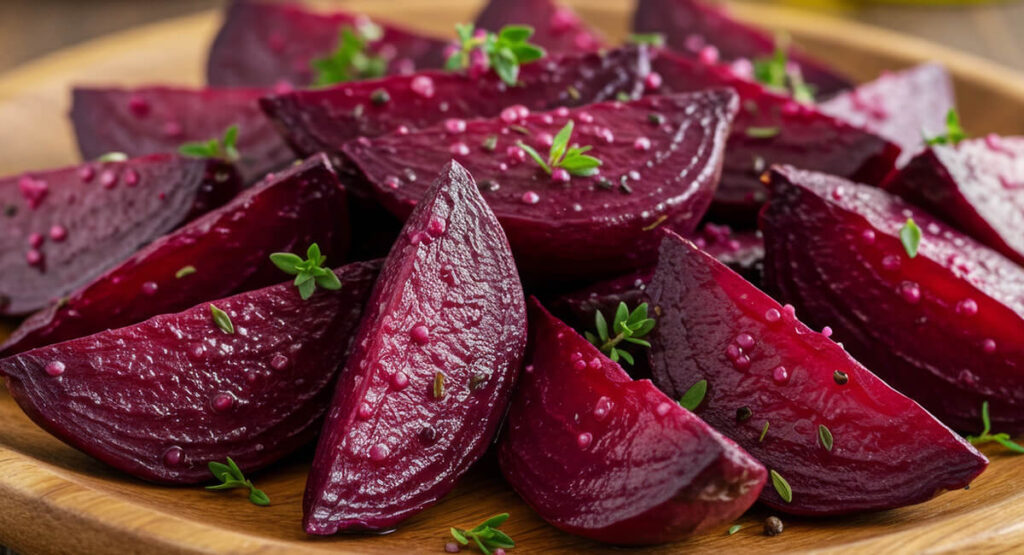 roasted beet for vegan seder plate