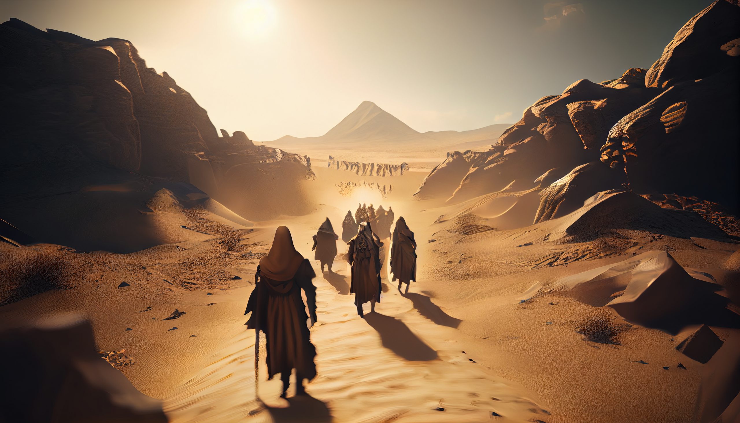 The children of Israel in the desert