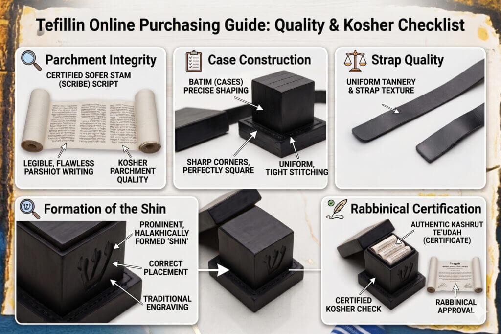 A technical checklist of what to look for when buying tefillin.