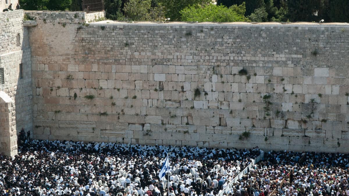 Priestly blessing at the Western Wall